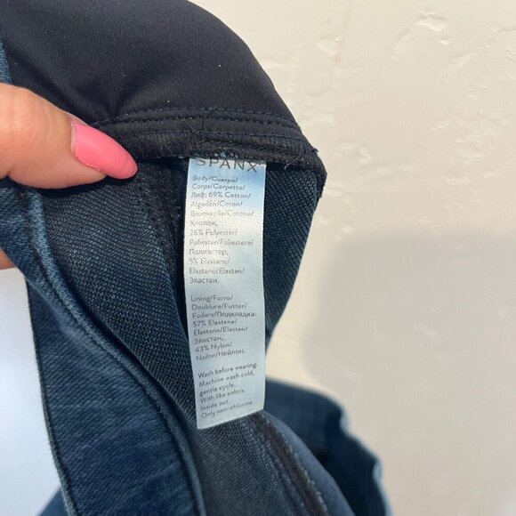 Spanx Jean-Is Ankle Legging Pull On jegging jeans size 1X stretchy pockets - Picture 8 of 9